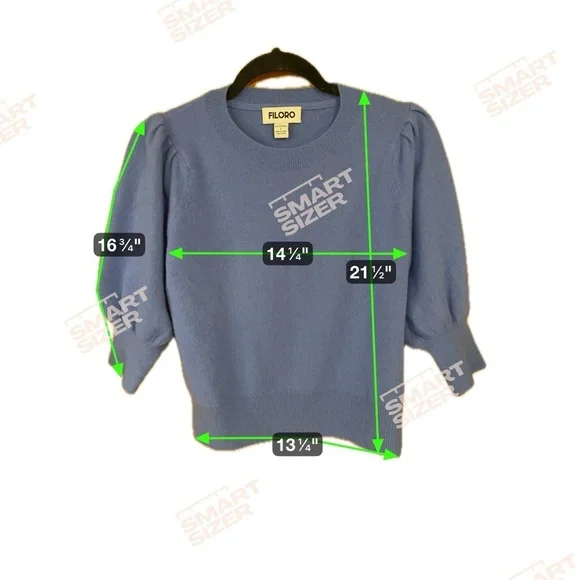 Filoro Puff Sleeve 100% Cashmere Sweater - Picture 5 of 5